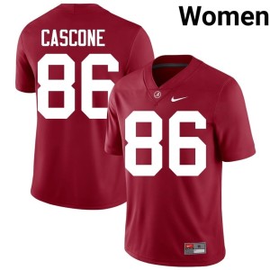 Crimson Bama Jude Cascone Women #86 Player College Football Jerseys 709493-527