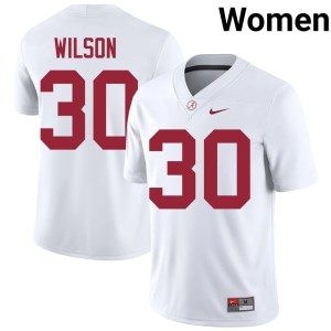 White Women UA Crimson Tide Mack Wilson #30 2026-27 College Football Jersey 909804-449