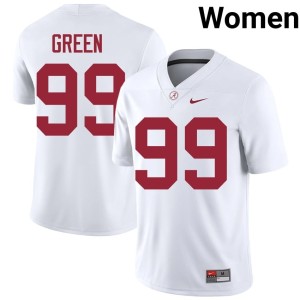 White The Tide #99 Terrance Green College Football Women's Limited Jersey 447084-739