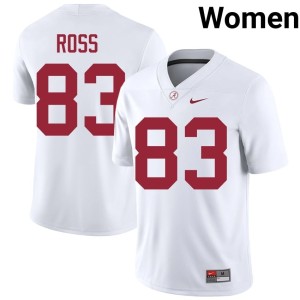 White Stitched Women's The Tide #83 College Football Warner Ross Jerseys 644922-820