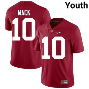 Crimson Youth College Football Official #10 Alabama Austin Mack Jerseys 492784-383
