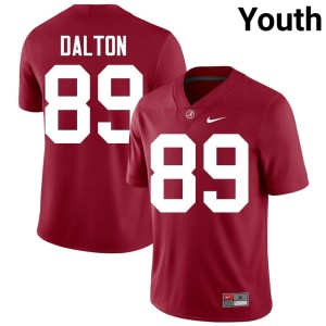 Crimson Roll Tide Stitched Brody Dalton Youth #89 College Football Jerseys 810823-800