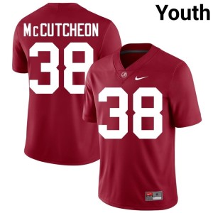 Crimson Youth Brody McCutcheon College Football Alumni #38 Roll Tide Jerseys 746794-890