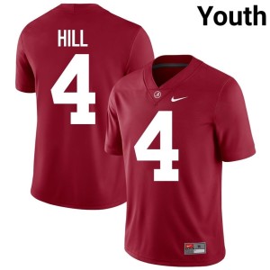 Crimson Roll Tide Daniel Hill College Football Youth High School #4 Jerseys 599621-135