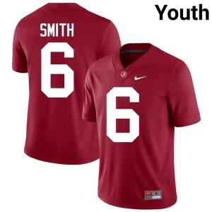 Crimson Youth DeVonta Smith Alumni #6 College Football Roll Tide Jersey 396186-293