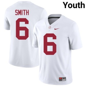 White DeVonta Smith UA College Football University Youth #6 Jerseys 586139-827