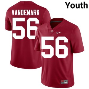 Crimson College Football 2026-27 #56 Youth Bama Geno VanDeMark Jersey 496917-619