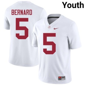 White #5 Germie Bernard High School Youth College Football Bama Jerseys 688138-989