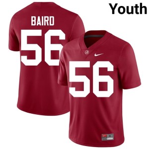 Crimson Crimson Tide #56 Youth Stitched College Football JD Baird Jerseys 533873-263