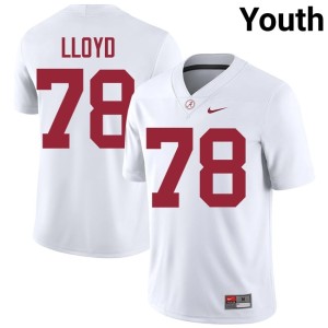White College Football Replica #78 Jackson Lloyd UA Youth Jerseys 421257-349