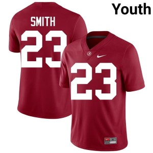 Crimson James Smith Alabama Crimson Tide #23 Youth College Football Official Jersey 255723-391