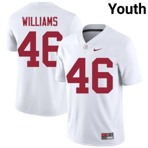 White NCAA Jay Williams Bama #46 Youth College Football Jerseys 397356-133