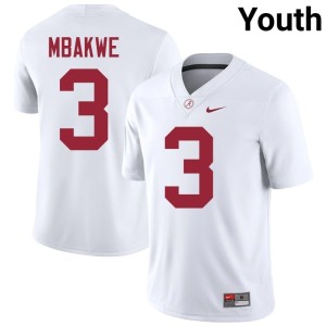 White College Football Youth Bama #3 Jaylen Mbakwe High School Jersey 655477-611