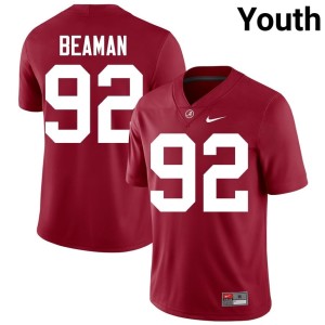 Crimson Jeremiah Beaman #92 Alabama Crimson Tide Youth High School College Football Jersey 379352-393