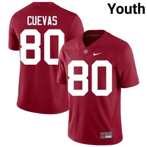 Crimson College Football Josh Cuevas #80 Youth Bama Limited Jerseys 371614-281