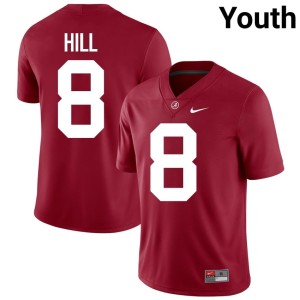 Crimson Roll Tide College Football Justin Hill NCAA Youth #8 Jerseys 672259-342