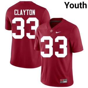 Crimson College Football Youth Kyle Clayton Go Bama 2026-27 #33 Jerseys 688179-634