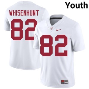 White Roll Tide #82 Youth Lane Whisenhunt College Football Official Jersey 200548-551