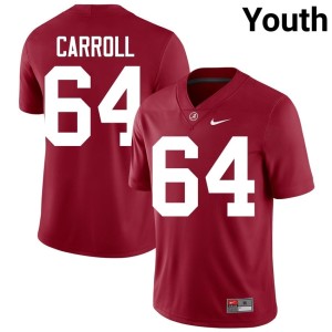 Crimson Alumni Michael Carroll College Football Alabama Crimson Tide #64 Youth Jersey 686510-707