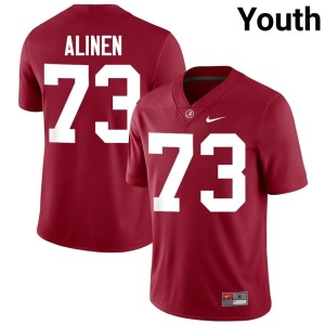 Crimson College Football Youth Alabama #73 Olaus Alinen 2026 Jerseys 230839-637