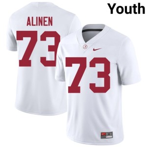 White Replica The Tide #73 Youth Olaus Alinen College Football Jersey 234121-860