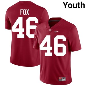 Crimson Peyton Fox Game College Football Bama Youth #46 Jerseys 210582-661