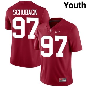 Crimson #97 The Tide Youth Reid Schuback College Football Replica Jerseys 603830-562