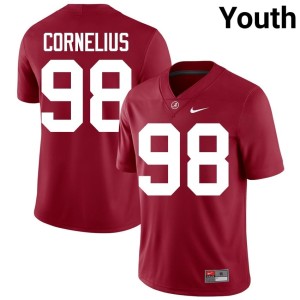 Crimson #98 Game Crimson Tide College Football Tucker Cornelius Youth Jersey 933120-598