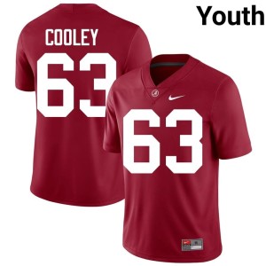 Crimson The Tide Bryson Cooley College Football Youth #63 Replica Jersey 866576-130