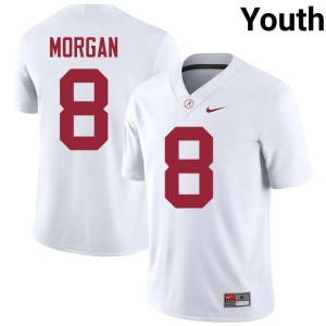 White College Football Alabama Crimson Tide Stitched Cederian Morgan #8 Youth Jerseys 798384-221