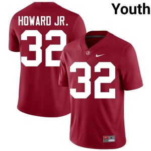 Crimson UA Crimson Tide College Football Youth Corey Howard Jr. Official #32 Jerseys 955168-370