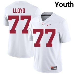 White Jackson Lloyd University of Alabama Alumni #77 College Football Youth Jerseys 719360-261