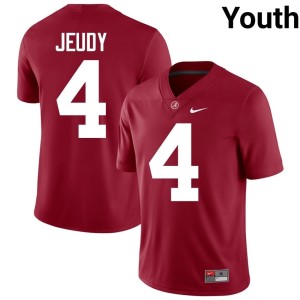 Crimson 2026 Youth Jerry Jeudy Crimson Tide College Football #4 Jerseys 421669-378