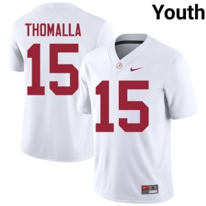 White College Football Stitched Youth Go Bama Jett Thomalla #15 Jerseys 776197-380