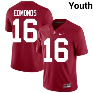 Crimson Youth Jorden Edmonds College Football NCAA Crimson Tide #16 Jersey 670341-558