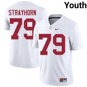 White #79 University of Alabama Kaden Strayhorn 2026-27 College Football Youth Jerseys 358192-457