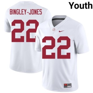 White #22 UA Player College Football Youth Kedrick Bingley-Jones Jerseys 491694-324