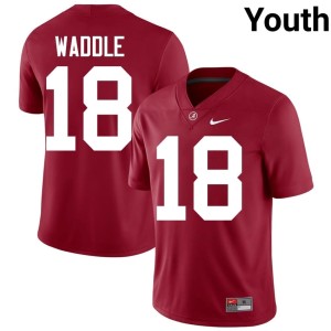 Crimson College Football #18 Mack Sutter Youth High School Bama Jerseys 228485-727