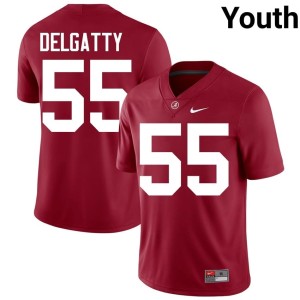 Crimson Racin Delgatty UA Crimson Tide Youth NCAA College Football #55 Jerseys 483409-989