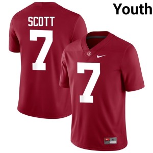 Crimson Youth #7 College Football Rico Scott Alabama Crimson Tide Replica Jerseys 912555-604
